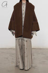 Mutedance 24 Autumn/Winter Cardigan Wool Jacket MD-MD24FW24-BROWN MD24FW23 MD24FW24